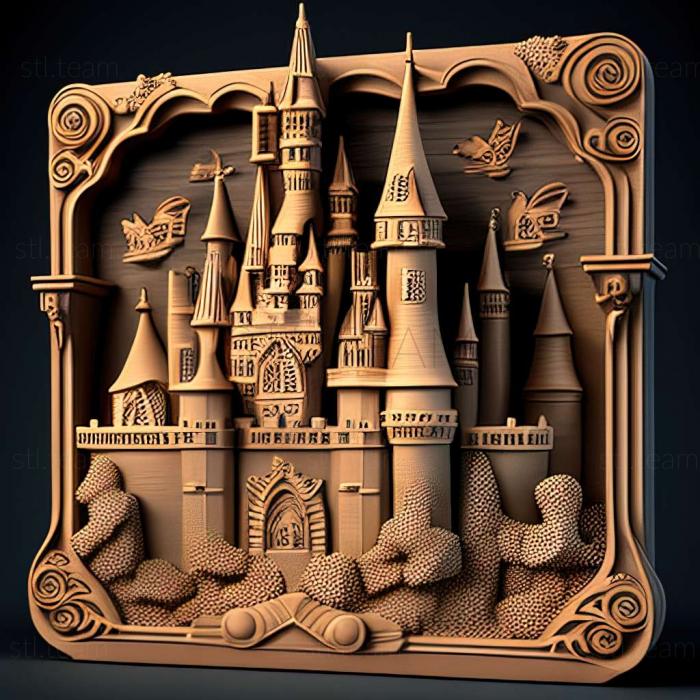 3D model Disney Magic Castle My Happy Life game (STL)